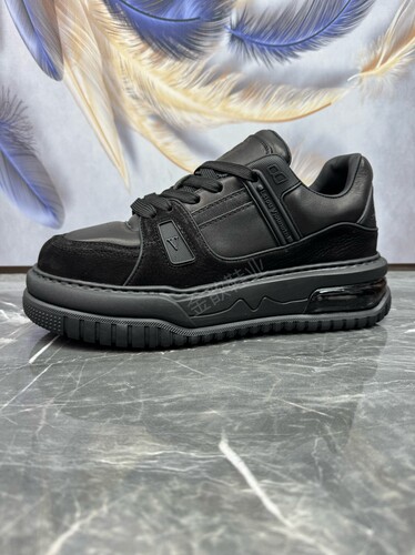 男士头层牛皮气垫厚底休闲板鞋