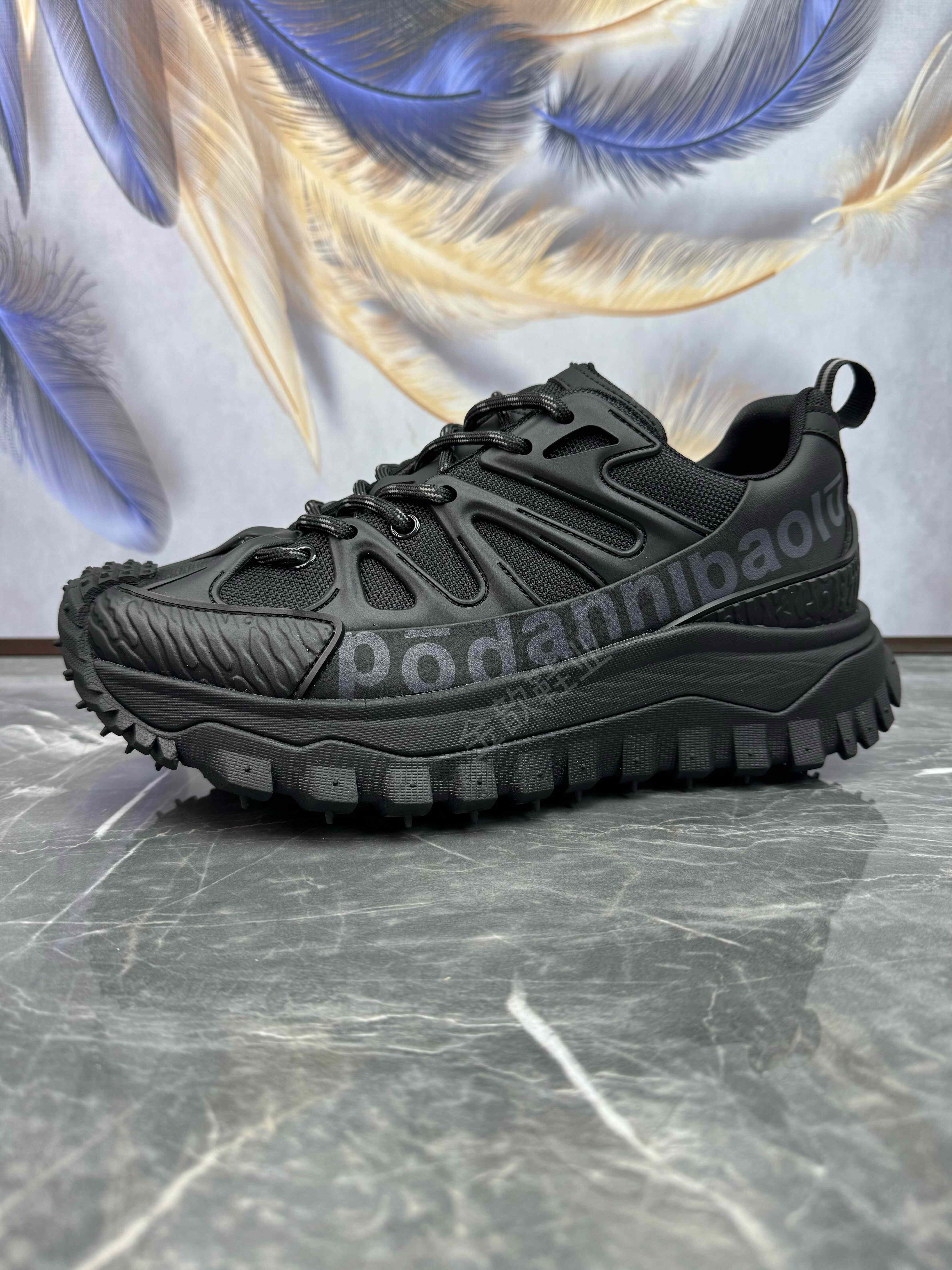 男鞋2025秋季新款欧洲站厚底增高网面透气个性潮流运动休闲老爹鞋