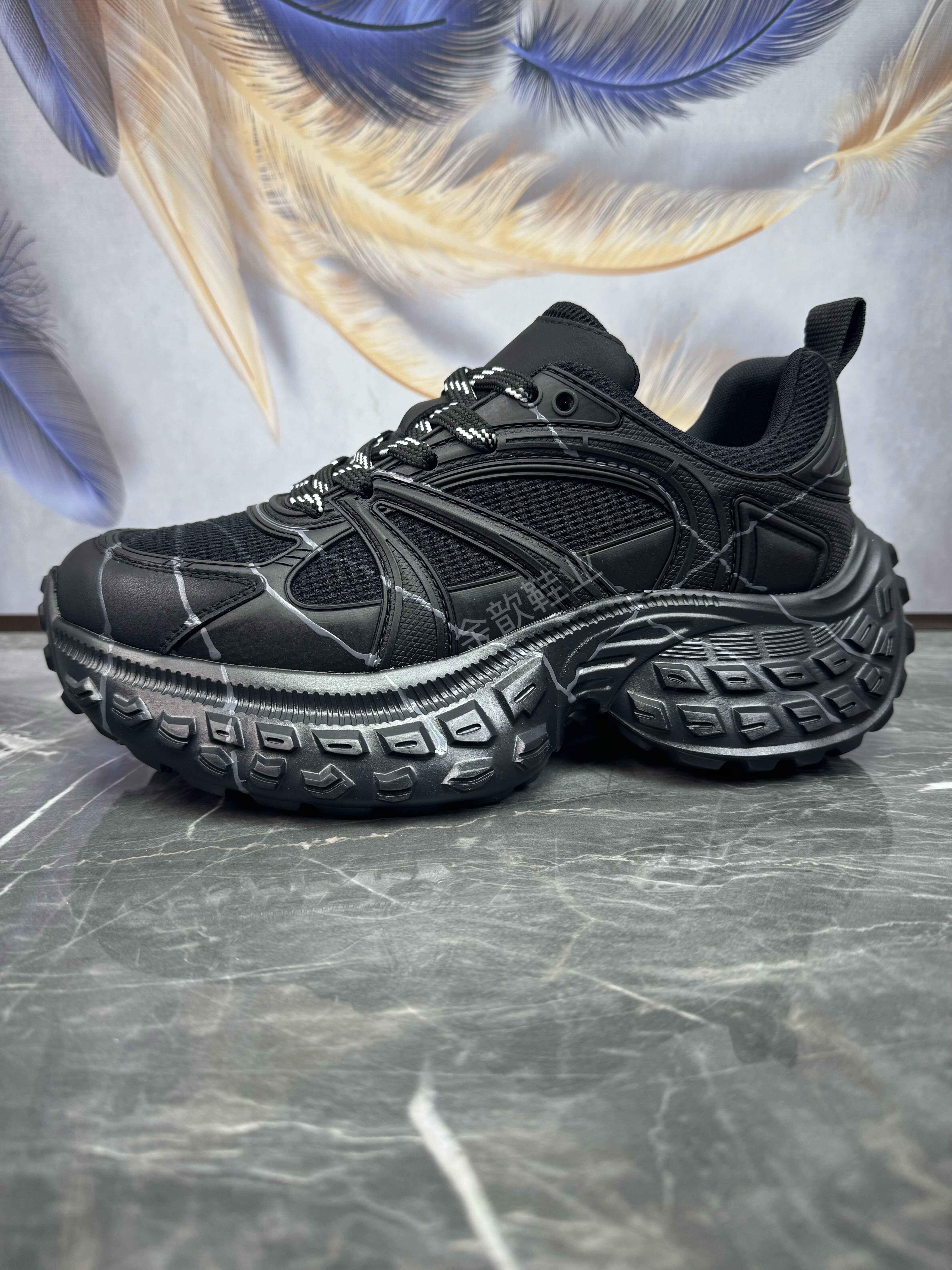 网面透气轻便厚底增高休闲老爹鞋