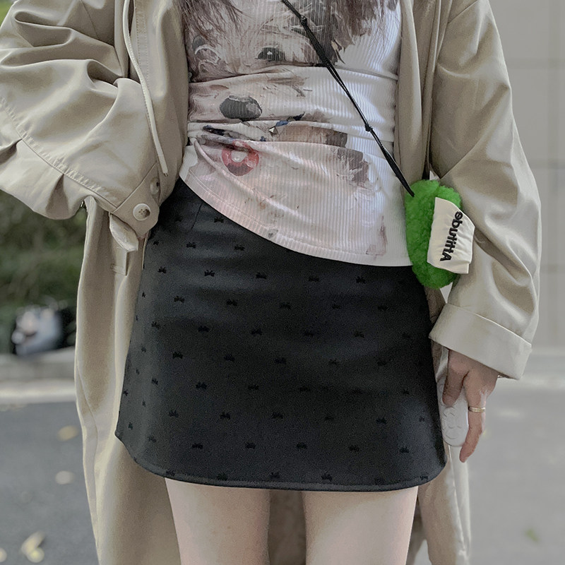 法式辣妹性感灰色波半身裙