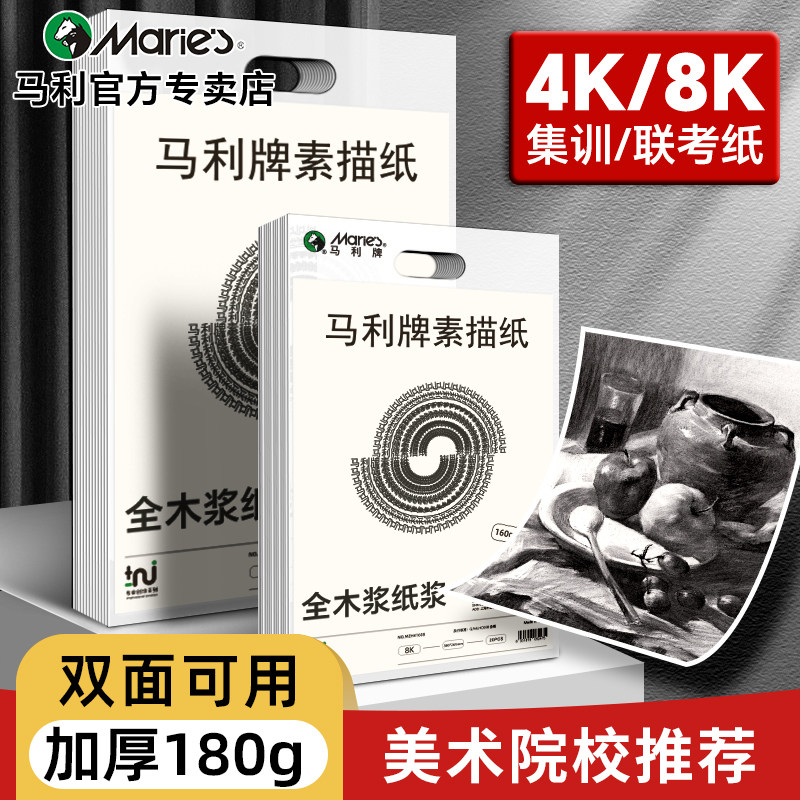 老师推荐素描纸马利美术生专用图片