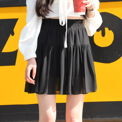 短裙a字蛋糕裙裙裤雪纺半身裙