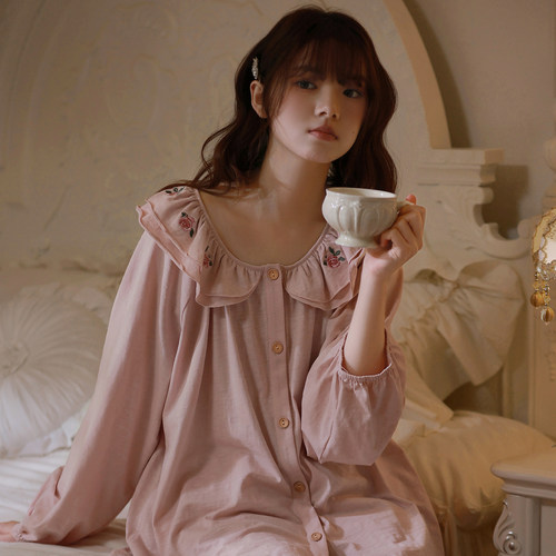 马克公主睡衣女春秋2026新款纯棉