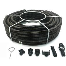 Дноуглубление машина 管道疏通机弹簧16毫米加密加粗软轴搅鞭钢丝绳堵塞下水道20米工u.