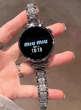 适用小米s4表带女款手表watchs4新款满钻金属XiaoMi Watch 5腕带智能41mm女士手链JY高级感女式轻奢专用配件