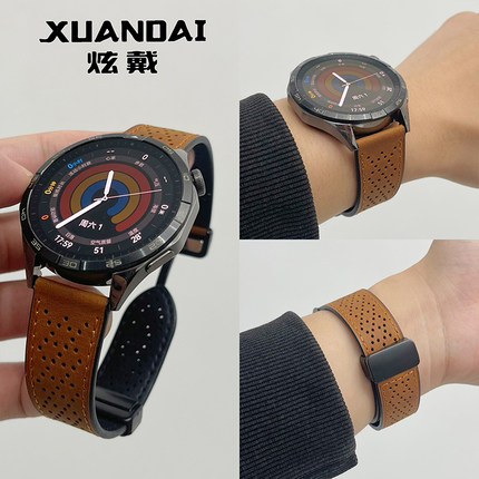 适用小米watchs4表带S4Sport新款真皮WATCH S3智能运动手表s2硅胶磁吸男士color2硅胶男款s1pro高级感透气JY