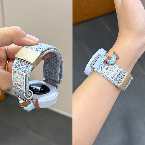 适用于华为GT6表带手表watch5新款网洞编织watch4腊肠狗磁吸gt5/4智能运动手表腕带3pro保护套XL夏季男女配件