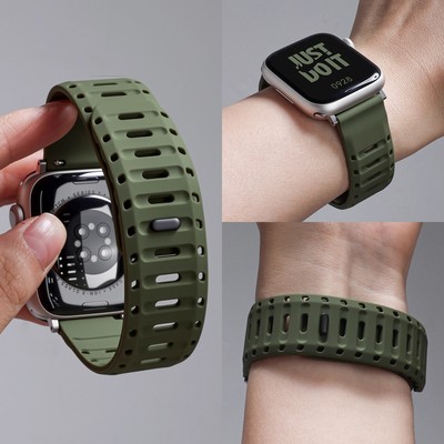 适用红米watch6手表表带Redmi Watch5/4手表男士新款小米手环9/8pro腕表鲨鱼磁吸扣硅胶男款透气JY运动智能秋