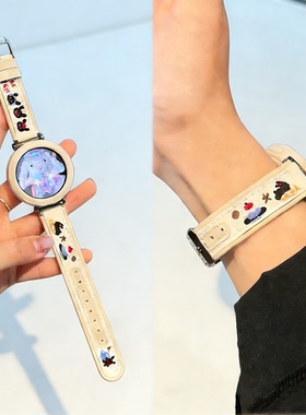 适用于佳明手表表带245M/255/265S新款卡通彩印Venu2/3fenix7/x8/955/965/970运动男智能高级女款JW替换腕带