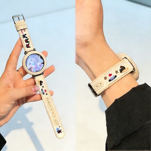 卡通彩印Venu2 3fenix7 970运动男智能高级女款 255 JW替换腕带 965 265S新款 955 适用于佳明手表表带245M