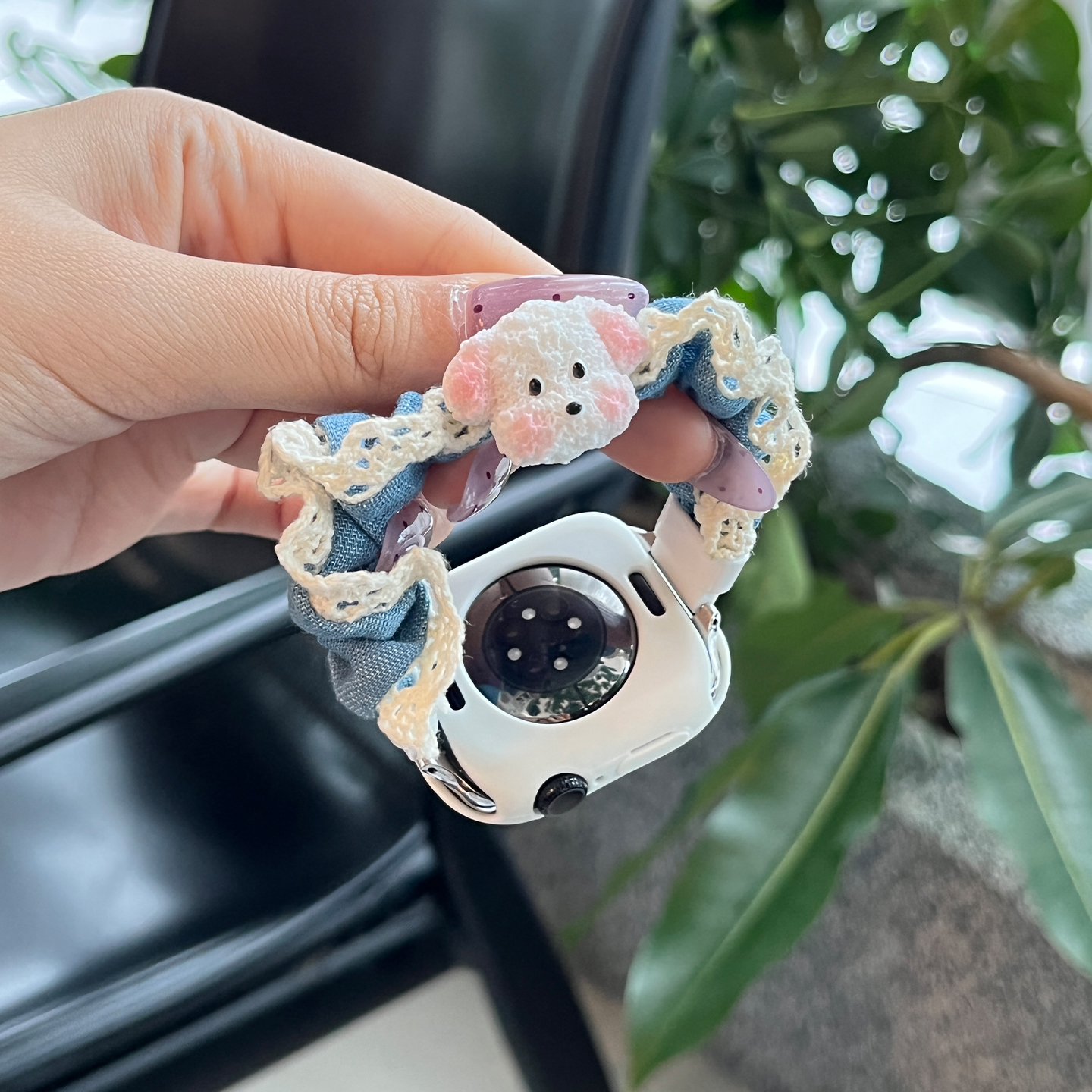 适用于小米手环9pro表带新款8pro蕾丝花边红米手表6发圈7pro女款高级感REDMI WATCH5/4秋冬季XL运动智能腕带