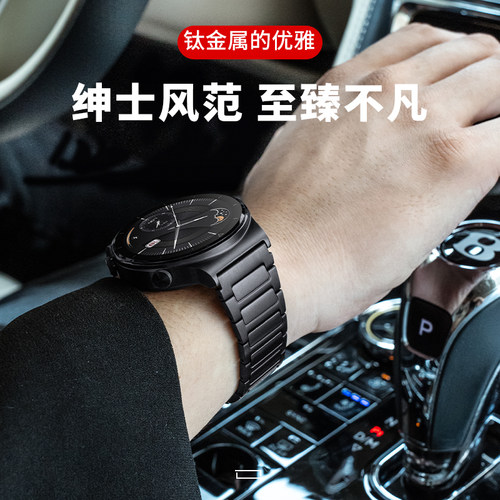 适用三星手表表带新款galaxy watch6/5/5pro/4/classic/3 Active 1/2代全钛钢带gear4/5Pro s4智能46/42配件
