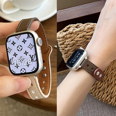 炫戴适用iwatch表带s11苹果手表s10 s9新款ultra2 watch8s7高级applewatch9表带41/45mm女款