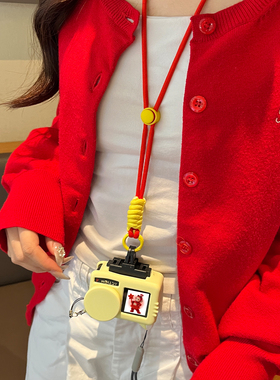 适用于大疆Osmo Action4保护套多巴胺挂绳Action4/5pro户外灵眸运动相机硅胶套机身壳防刮防蹭防尘罩相机配件