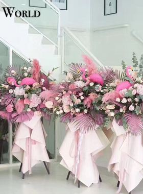 Alices界无锡鲜同城速递火烈鸟高端时尚篮用花开业鲜花花篮开业