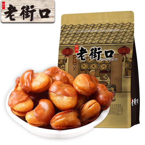 老街口牛肉味兰花豆500g