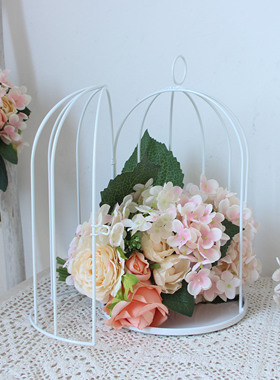 新款鸟笼装饰婚庆婚礼多肉花架挂饰绿植家居饰品阳台庭院摆件