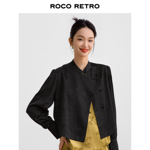 天丝亚麻混纺竹叶纹提花西服外套