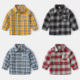 儿童衬衣长袖 男童格子衬衫 男春装 小童童装 春秋宝宝外套潮 春款
