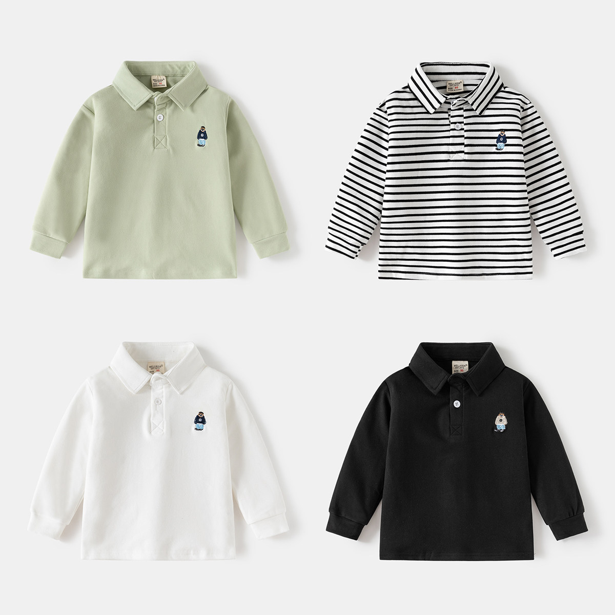 儿童POLO衫 新款秋季男童翻领加厚长袖T恤韩版宝宝上衣潮童装,童装/婴儿装/亲子装,儿童POLO衫,淘宝优惠券,粉丝福利购,淘宝优惠卷
