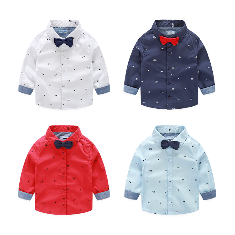 Chemise garcon à manche longue - Ref 2082197 Image 1