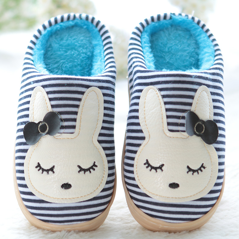 Chaussons enfants en suède pour hiver - semelle plastique - Ref 986350 Image 3