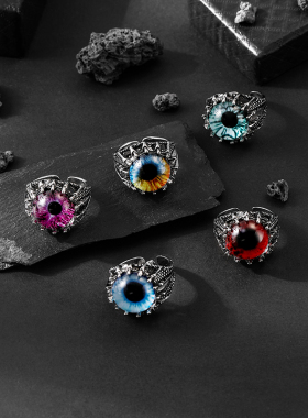 通用合金暗黑克苏鲁戒指开口