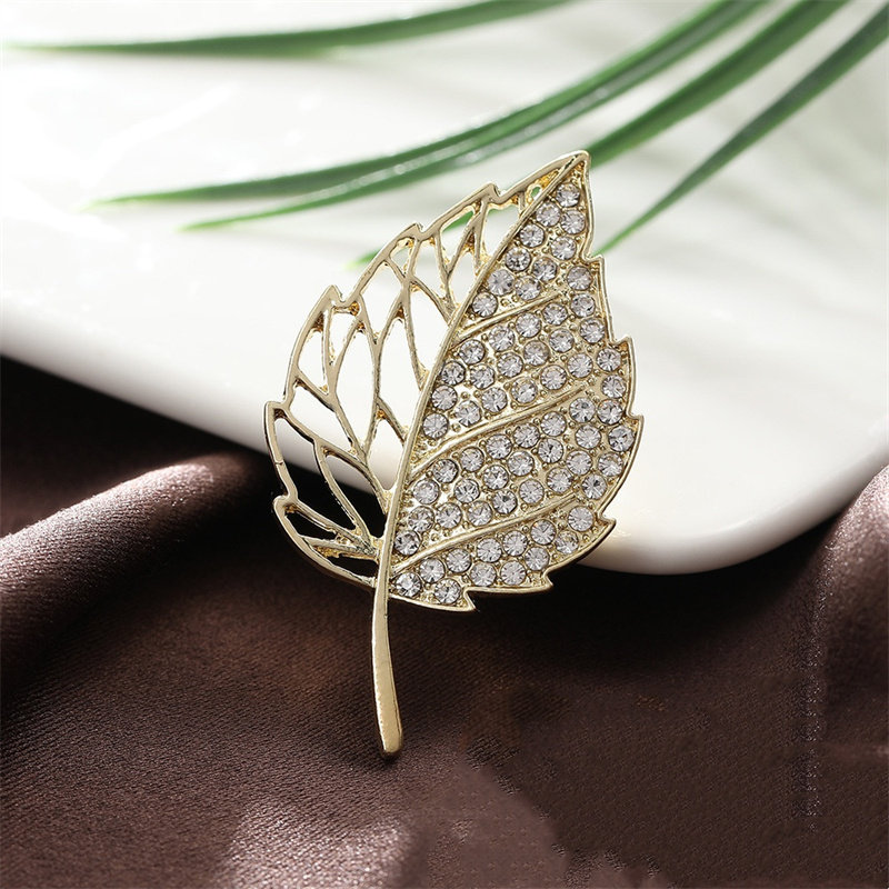 精致树叶胸针男女秋冬大衣别针