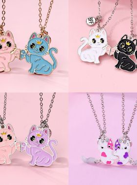 猫咪磁吸项链儿童闺蜜生日礼物女