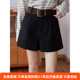 巴塞毛呢短裤 西装 复古通勤休闲裤 女2025秋季 新款 裤 n626c