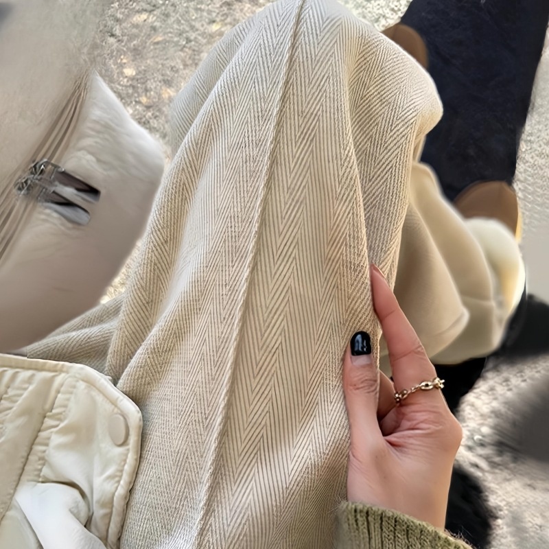 孕妇裤子秋冬款毛呢加厚外穿新款阔腿裤高腰托腹大码直筒休闲长裤