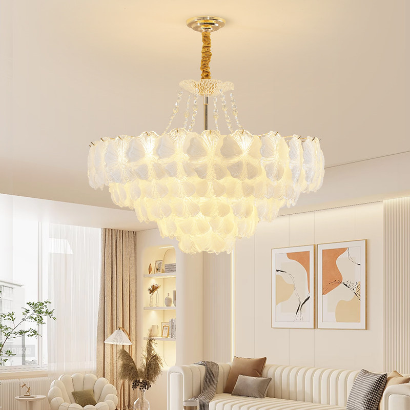 法式奶油风卧室客厅水晶吊灯轻奢意式房间灯主卧书房餐厅吊灯具,家装灯饰光源,客厅吊灯,淘宝优惠券,粉丝福利购,淘宝优惠卷