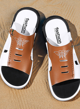 拖鞋男士夏季潮牌防滑加肥加宽外穿潮流休闲运动沙滩凉鞋46大码45