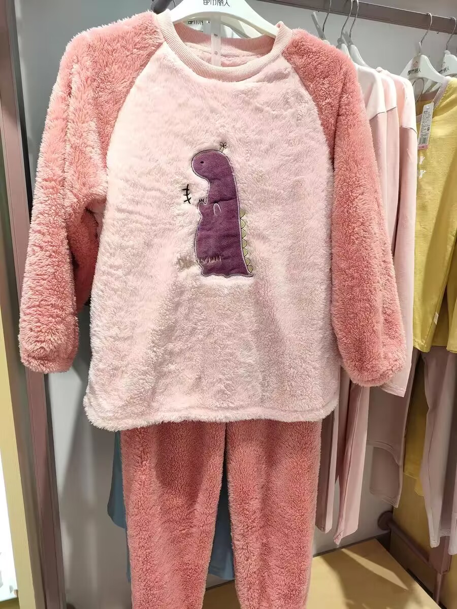 都市丽人加厚法兰绒家居服套装