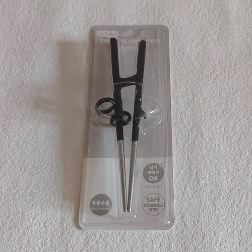 韩国进口爱迪生不锈钢成人学习筷子儿童纠正练习大童训练握矫正器