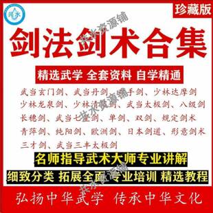 剑法教学视频剑术教程武当剑法太极八级剑单双剑道入门剑谱秘籍