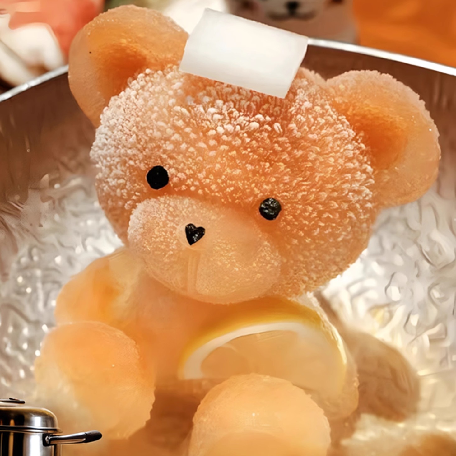 温泉锅高汤小熊硅胶火锅底料模具