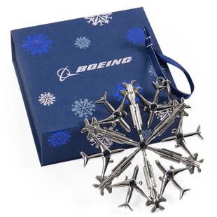 飞行商店 波音 Boeing Jet Snowflake 2024圣诞雪花挂件礼物