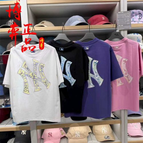 MLB 儿童26夏新男女童凉感萌酷背标宽松舒适圆领涂鸦T恤7ATSB3563