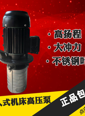 立式水泵高压数控机床泵浸入式多级离心泵加工中心冷却泵COD