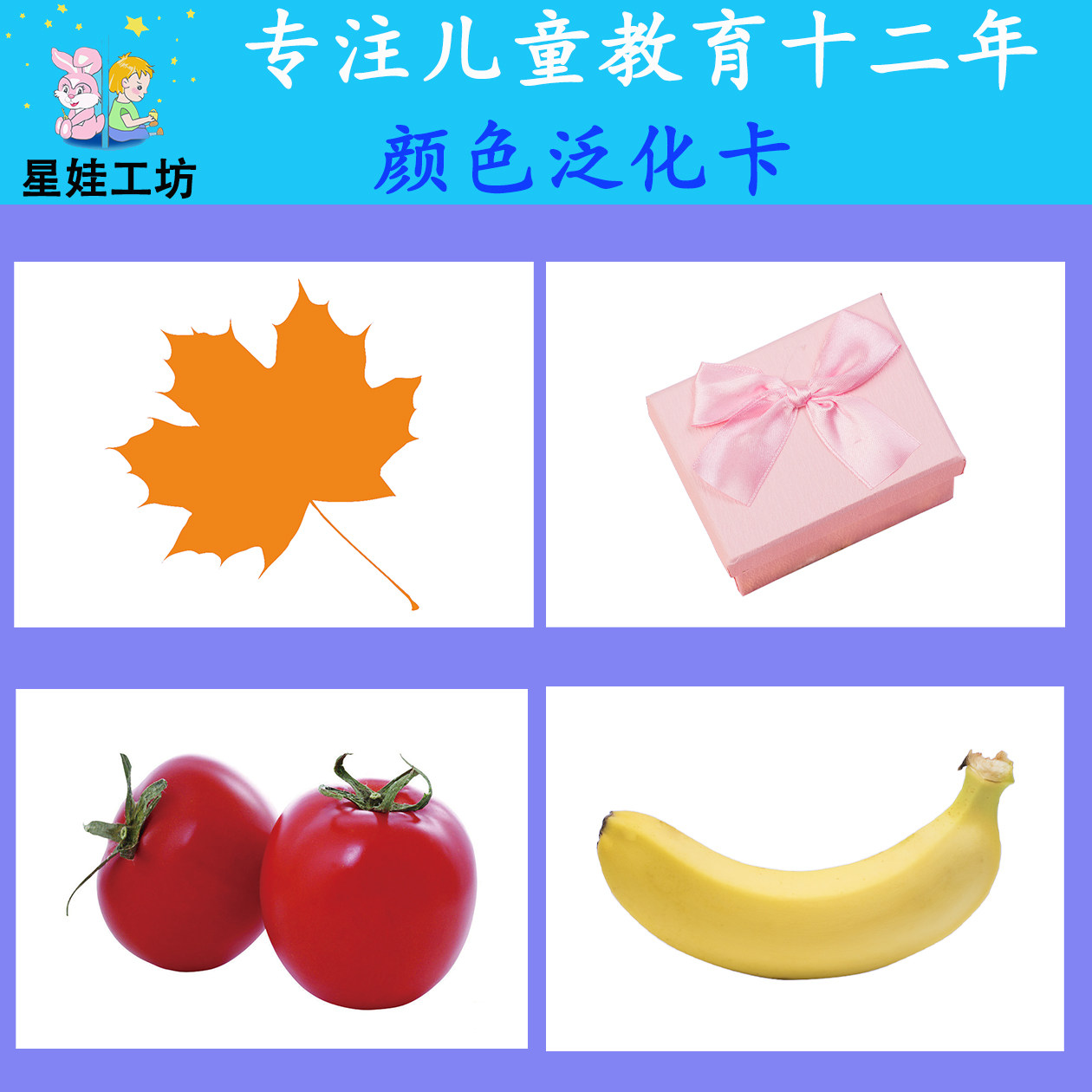 分辨颜色辨别认知颜色儿童认知理解配对卡自闭症发育迟缓训练卡片