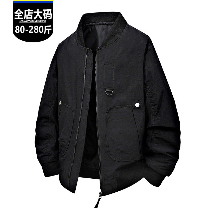 大码棒球服外套男款2026春秋季图片
