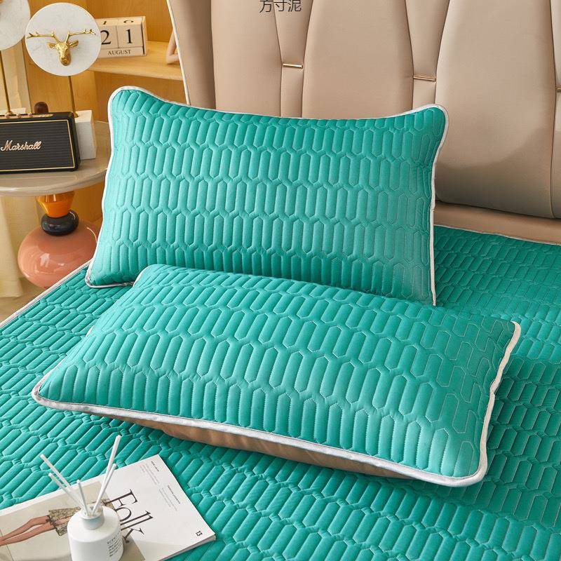 乳胶冰丝凉席枕芯套春秋夏季单人枕头套靠垫套宿舍家居情侣款枕皮