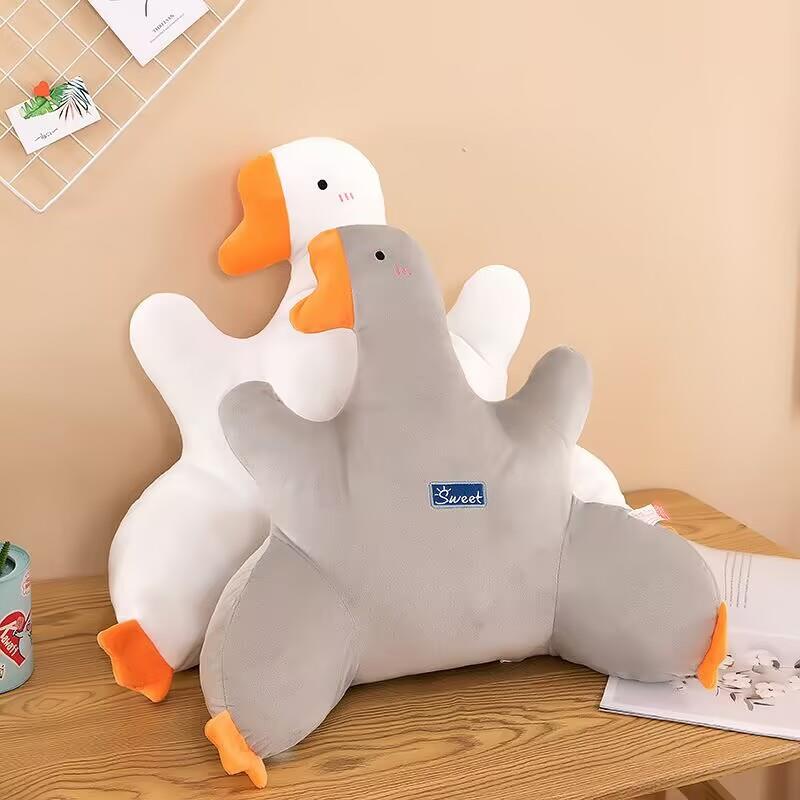 大鹅腰靠护腰枕驾驶座办公室家用靠垫车载车内靠枕腰枕可爱腰垫