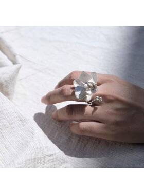 设计蝴蝶兰花朵手工珐琅戒指