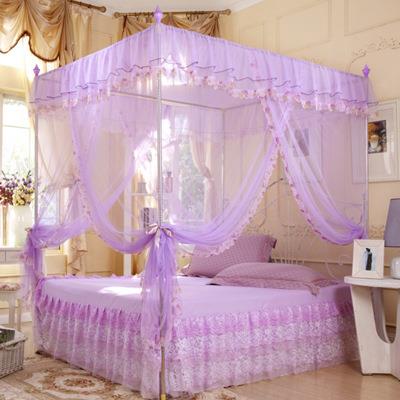 南通加粗加厚加密落地式宫廷学生无拉链蚊帐