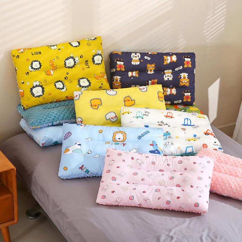儿童豆豆枕头幼儿园小枕头套午睡小号宝宝纯棉定型枕枕芯侧睡
