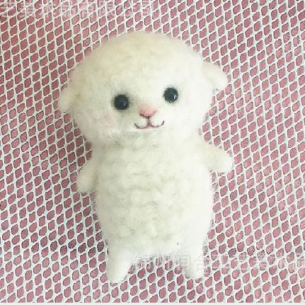 扎扎乐羊毛毡戳戳乐手工DIY小绵羊材料包新手挂件解压玩具