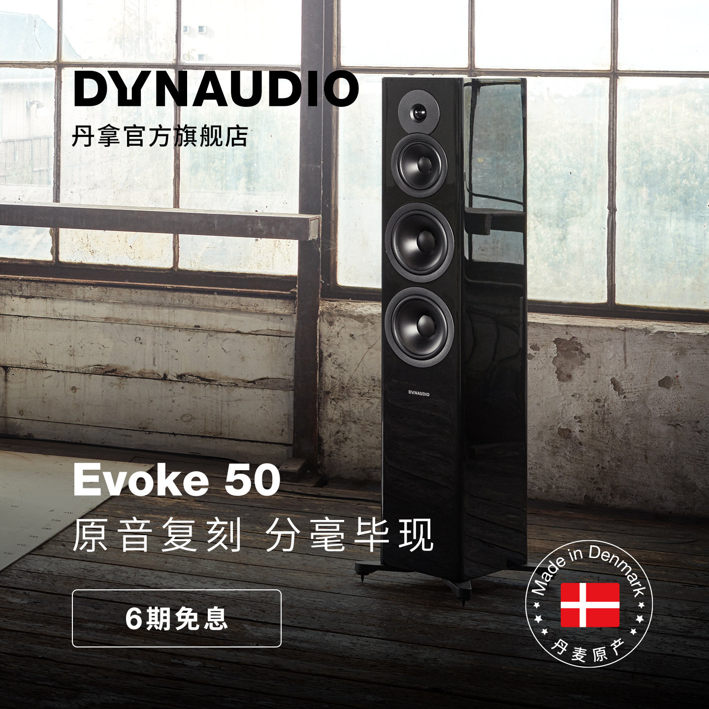 Dynaudio/丹拿 重现Evoke 50无源HiFi丹拿发烧级音箱大落地音箱