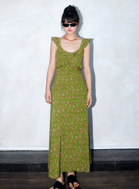 zopiclone本期推荐！收腰遮胯天鹅颈三款印花小飞袖连衣裙